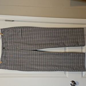 Women's Dress Plaid Trousers Gloria Vanderbilt Size 16 Flat Front T12